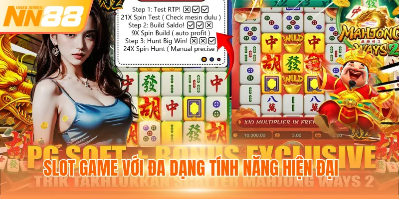 Slot game với đa dạng tính năng hiện đại